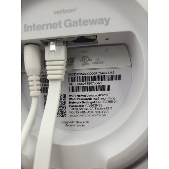Verizon Internet Gateway Internet Wi-Fi Access Point White Cube - Picture 6 of 6